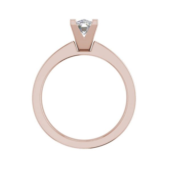 Channel Set 2.95 Carat VS2 Clarity F Color Oval Cut Diamond Engagement Ring Rose Gold 2