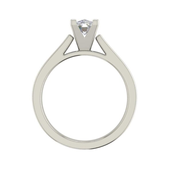 Cathedral 1 Carat Oval Cut Diamond Engagement Ring