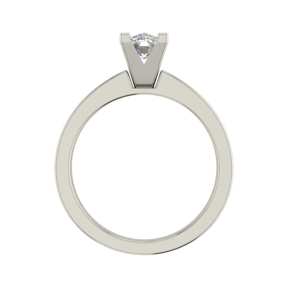 Channel Set 1.45 Carat Oval Cut Diamond Engagement Ring